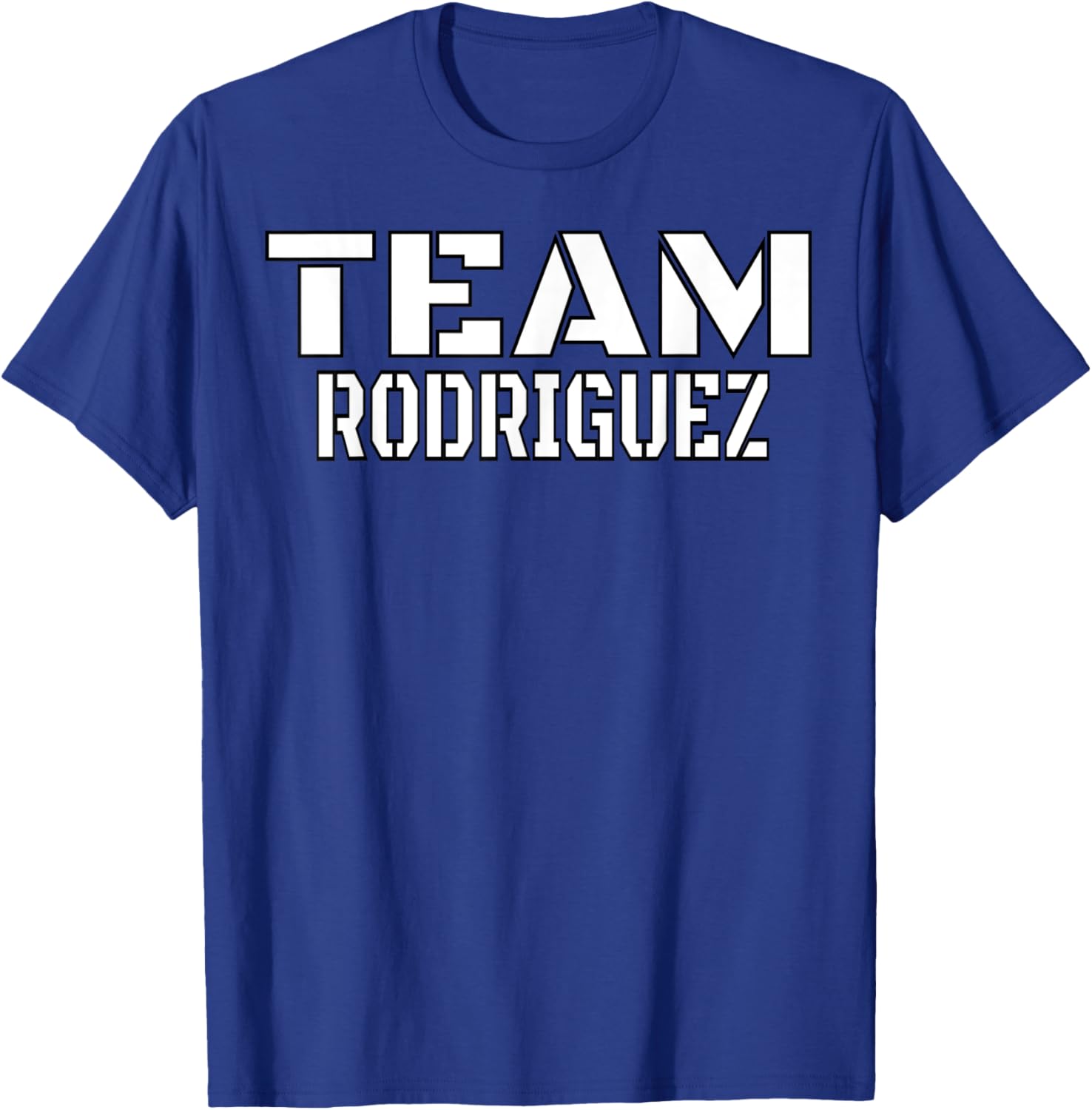 Team Rodriguez Family Custom T-Shirt - T-Shirt | Royal