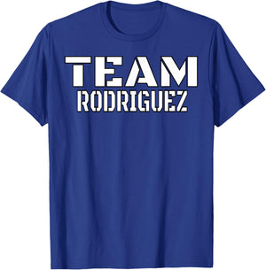 Team Rodriguez Family Custom T-Shirt - T-Shirt | Royal