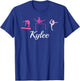 Kylee Name Gift Personalized Gymnastics T-Shirt - T-Shirt | Royal