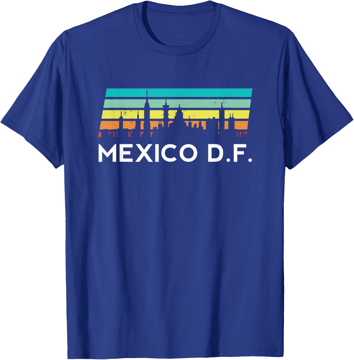 Mexico DF Retro Mexican Peso Ciudad Districto Federal Guey T-Shirt - T-Shirt | Royal