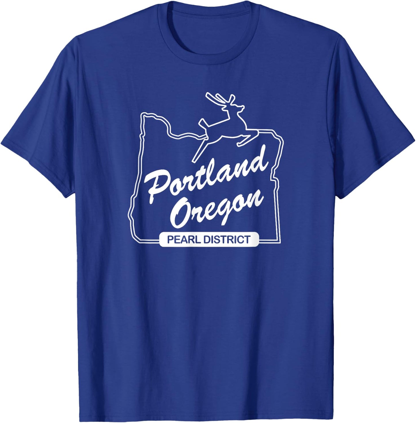 PDX Portland Oregon Sign: Pearl District - Portland Oregon T-Shirt - T-Shirt | Royal