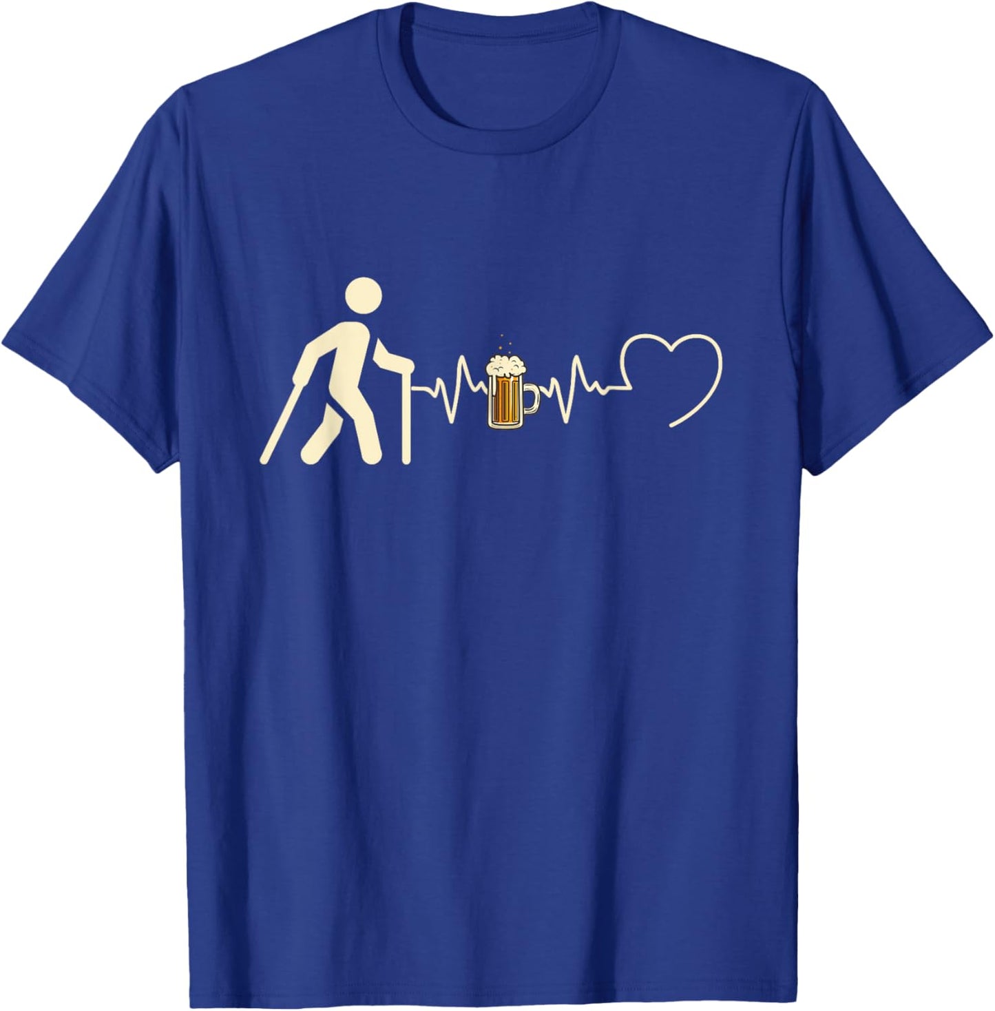 Nordic Walking Herren Humor Lustiges Geschenk T-Shirt - T-Shirt | Royal