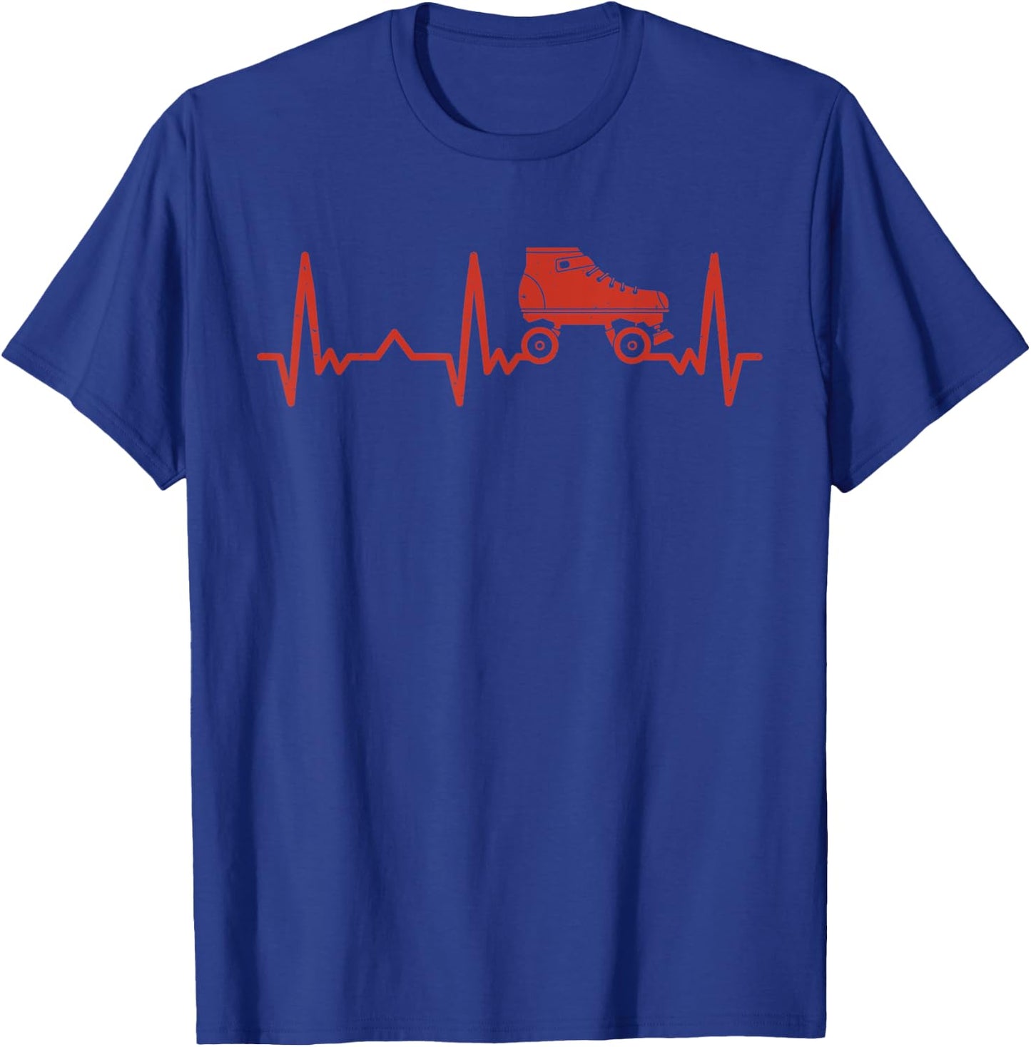 Heartbeat Love Roller Skating T-Shirt - T-Shirt | Royal