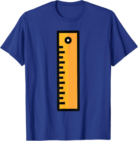 Ruler Halloween Costume for Teachers Students T-Shirt - T-Shirt | Royal