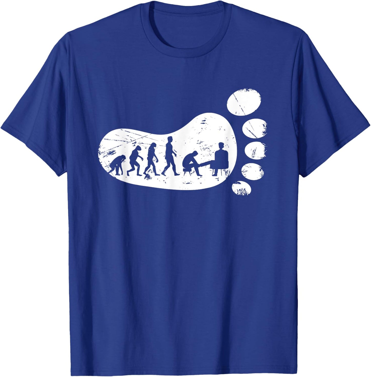 Podiatrist Footprint | Podiatry | Foot Doctor Podiatrist T-Shirt - T-Shirt | Royal