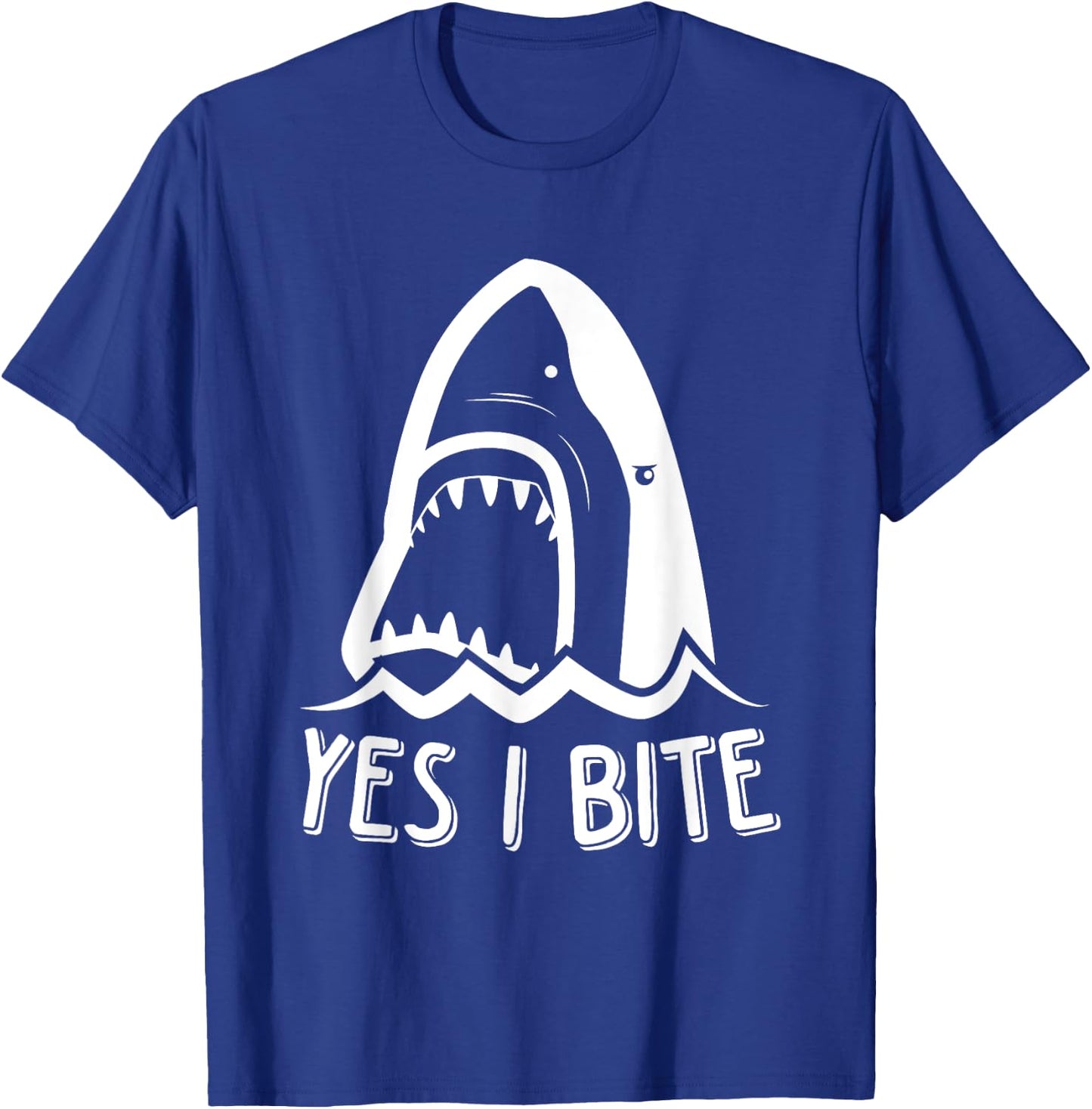 Funny Week Of The Shark Yes, I Bite Shark Kids T-Shirt - T-Shirt | Royal