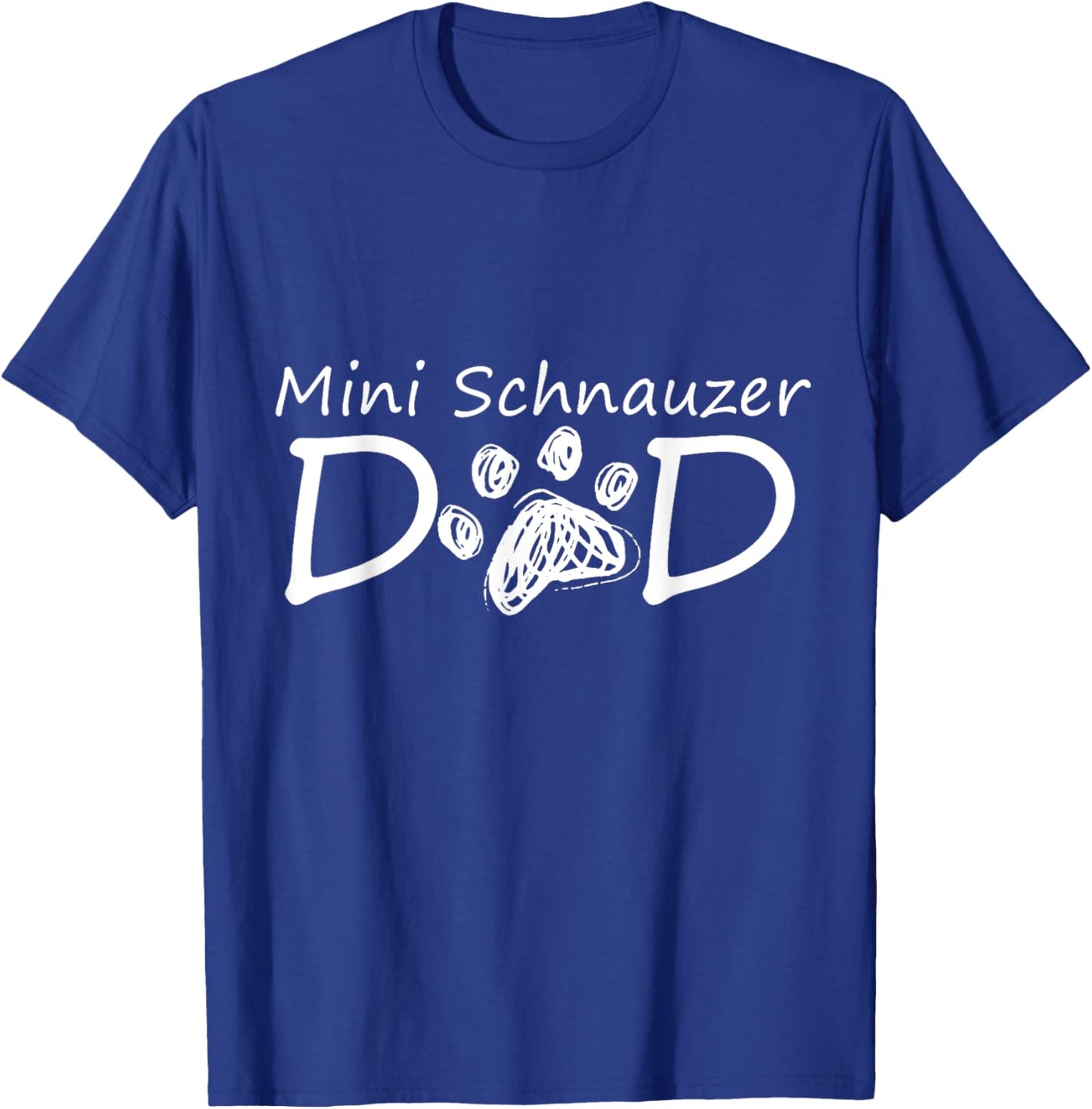 Mini Schnauzer Dad Daddy Breed Puppy Owner Dog Father Papa Women Kids T-Shirt - T-Shirt | Royal
