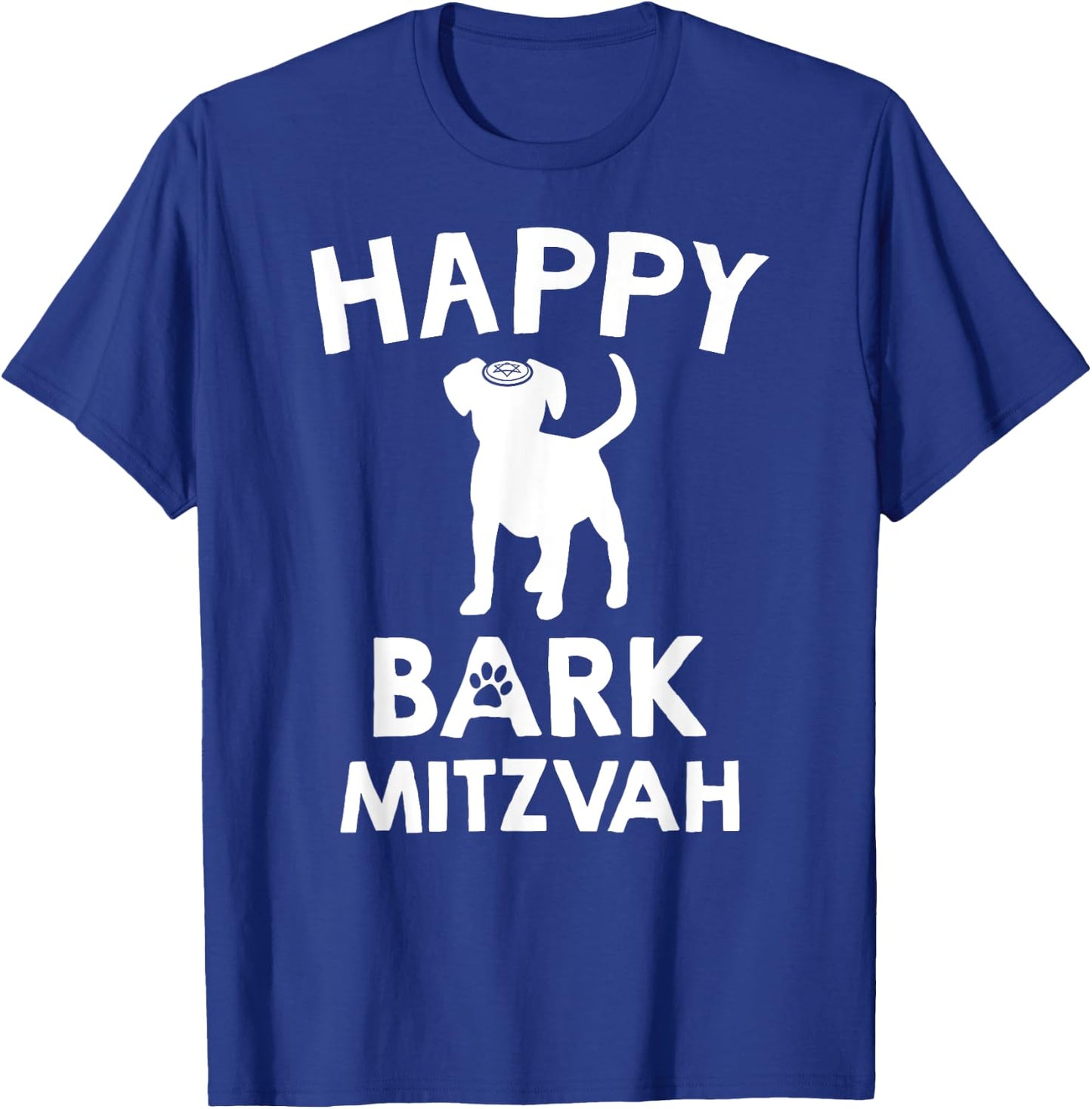 Bark Mitzvah T Shirt | Jewish Dog Lover Bar Mitzvah Women Kids T-Shirt - T-Shirt | Royal