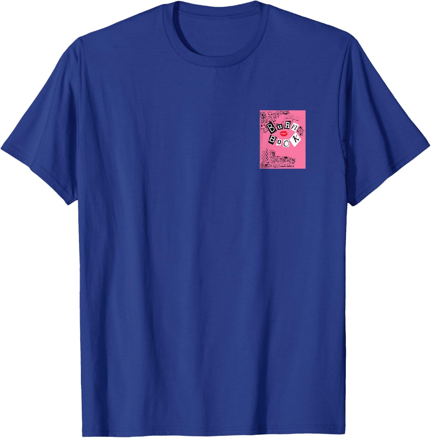 Mean Girls Front and Back Burn Book with the Plastics Movie T-Shirt - T-Shirt | Royal