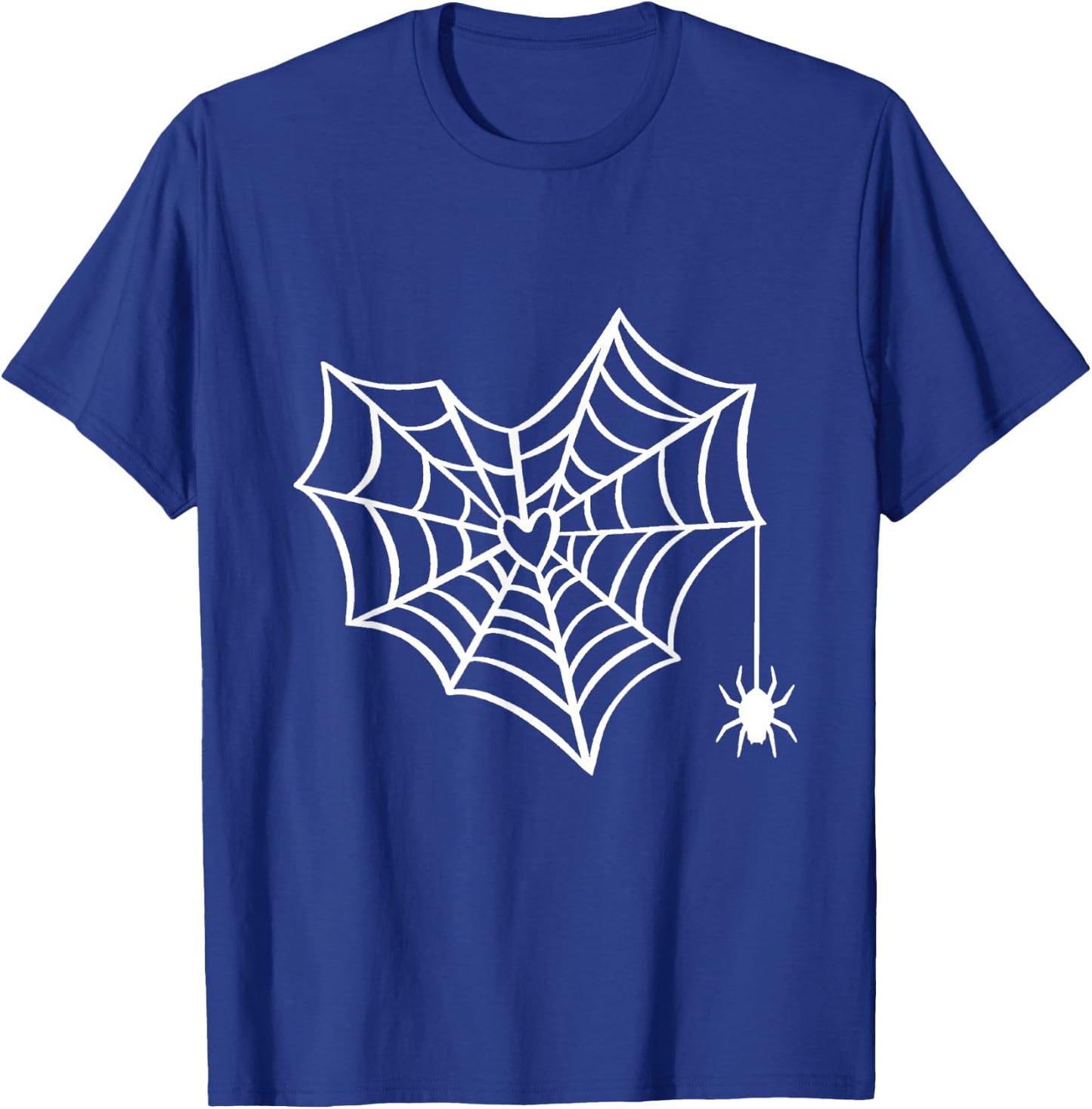 Halloween Heart Spider Web Spooky Costume T-Shirt - T-Shirt | Royal