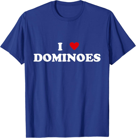 I Heart Domino Player - I Love Dominoes T-Shirt - T-Shirt | Royal