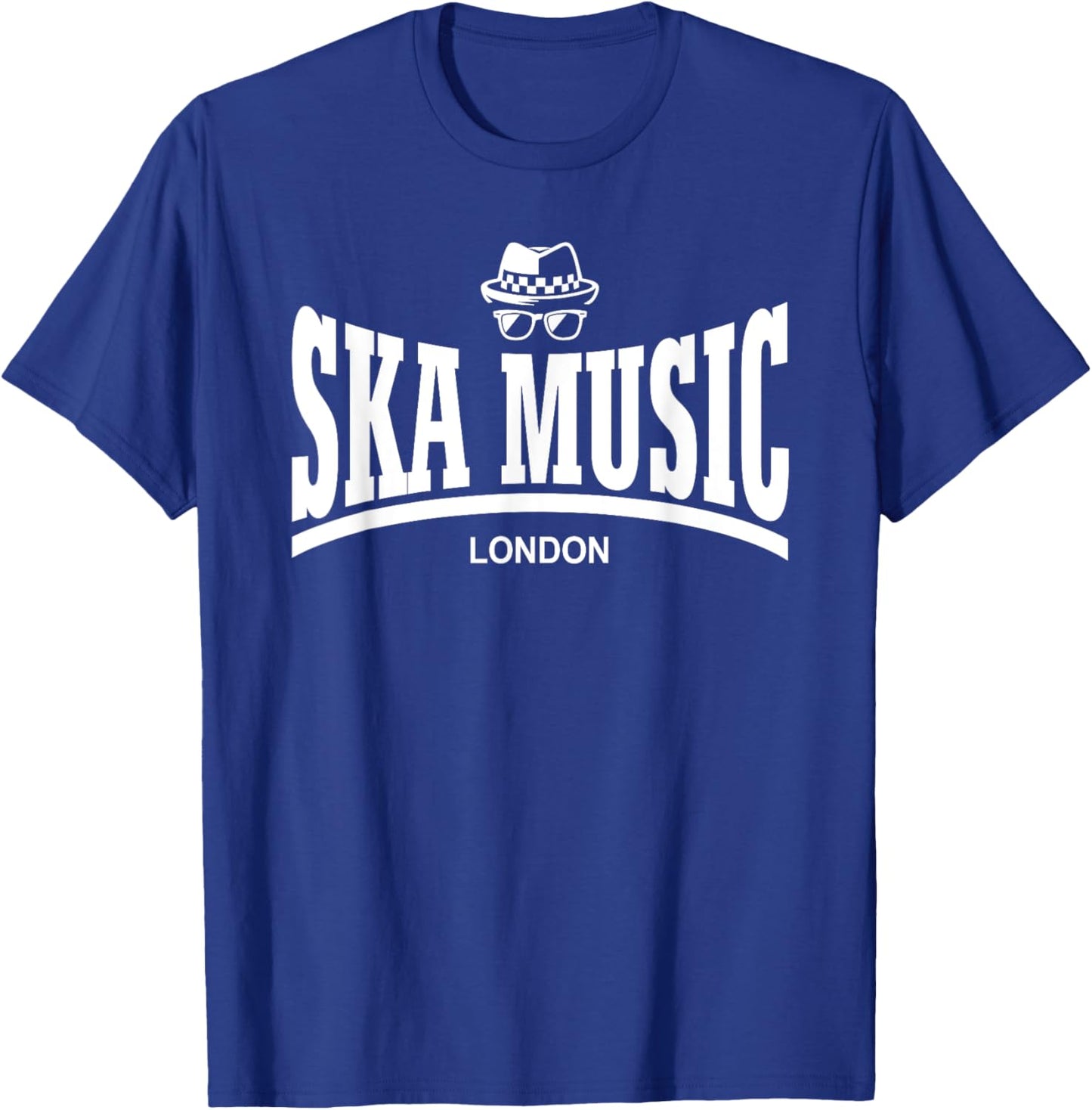 SKA MUSIC - White Letters , Black, S T-Shirt - T-Shirt | Royal