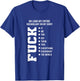 Entire Vocabulary Funny and Carefree T-Shirt - T-Shirt | Royal