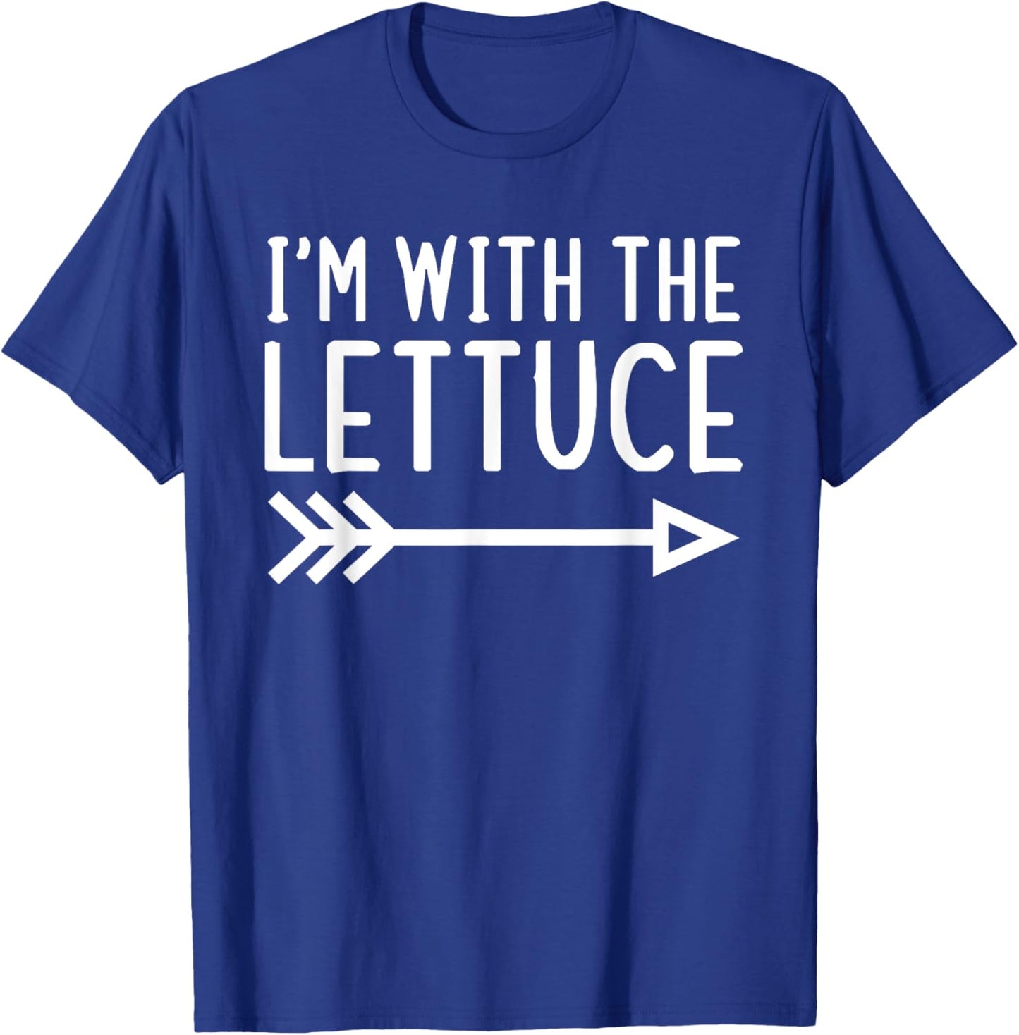 I'm With The Lettuce Funny Matching Halloween Couple Costume T-Shirt - T-Shirt | Royal