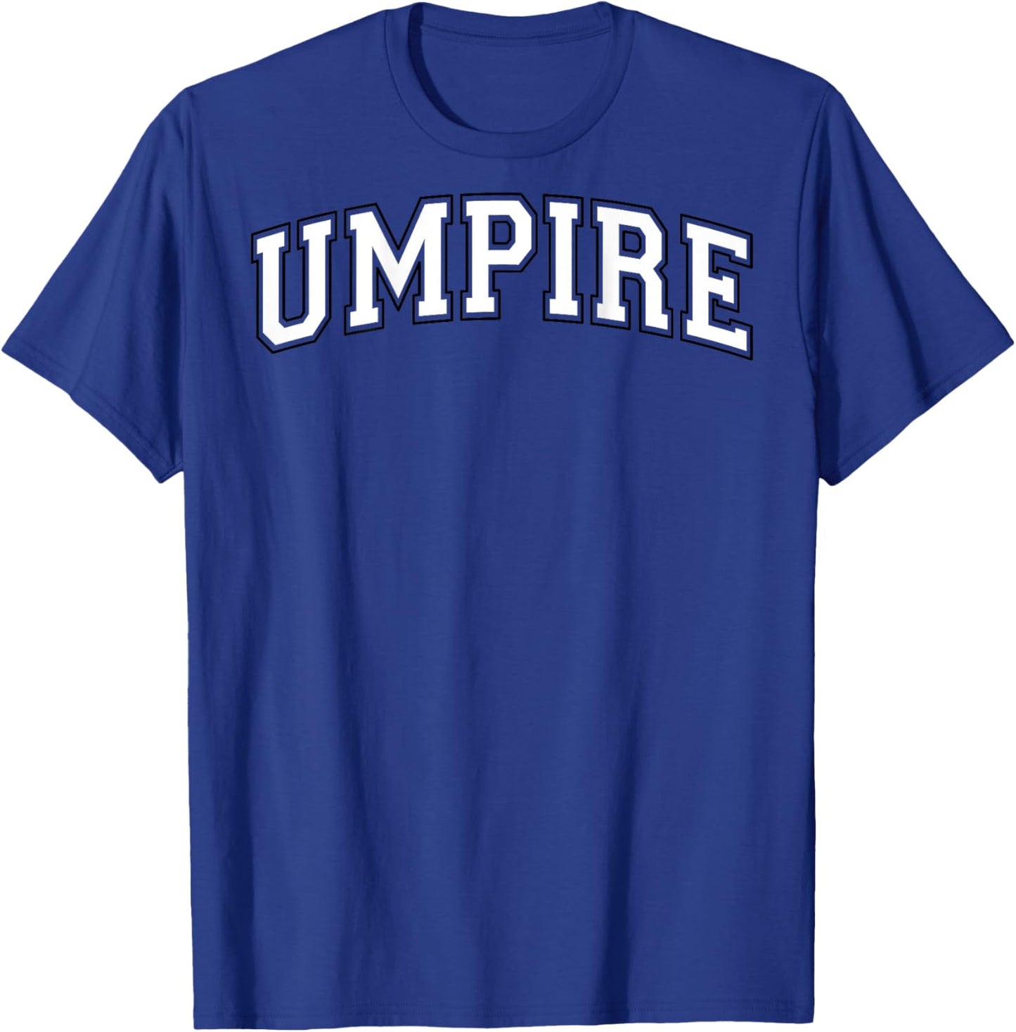 Umpire Baseball Softball Vintage White Black on the back T-Shirt - T-Shirt | Royal