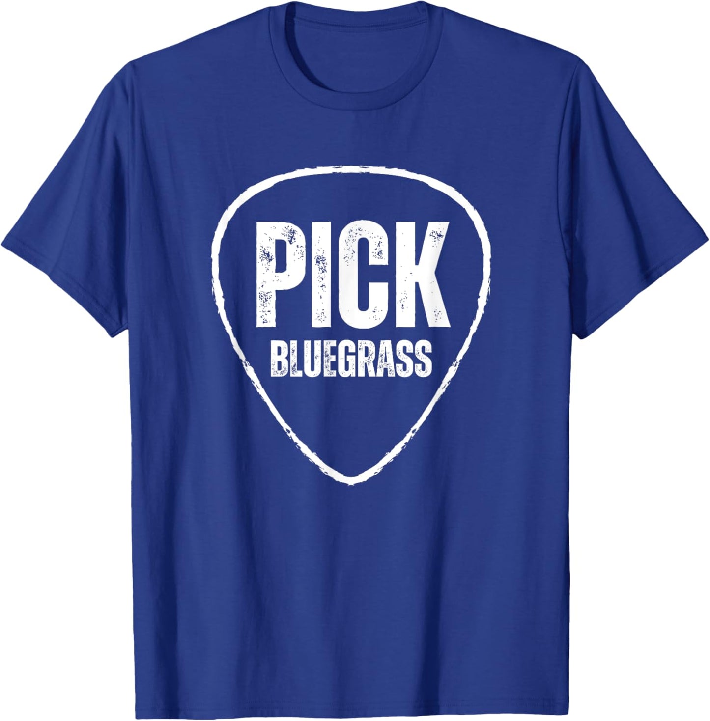 Flatpicking Bluegrass Guitar Pick Flatpick Bluegrass Player T-Shirt - T-Shirt | Royal