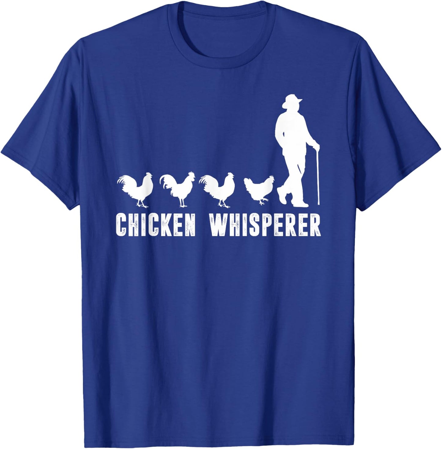 Funny Chicken Whisperer, Girls Boys Farm Animal, Farmer T-Shirt - T-Shirt | Royal