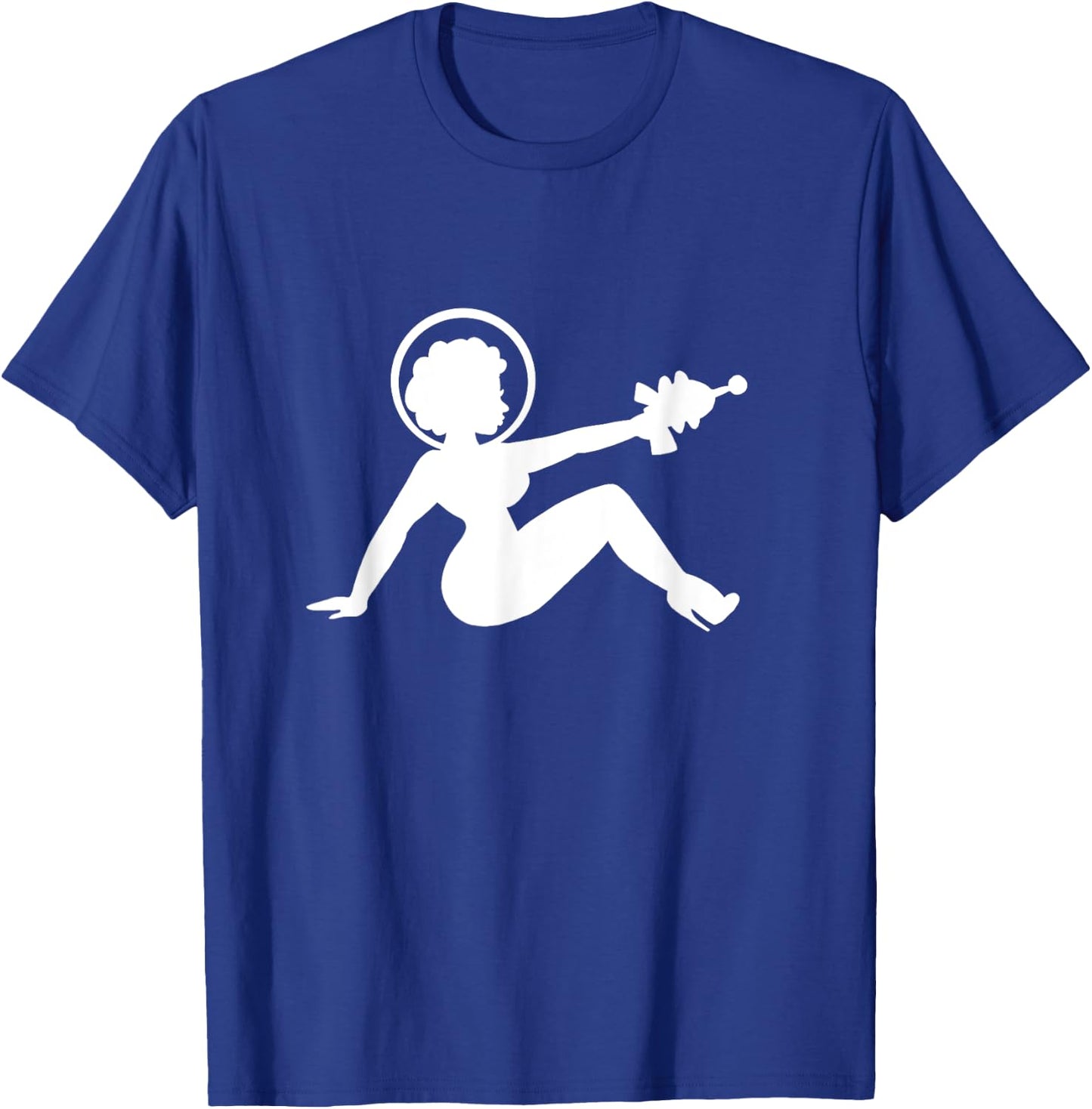 Retro Space Babe Mudflap Girl Pinup T-Shirt - T-Shirt | Royal