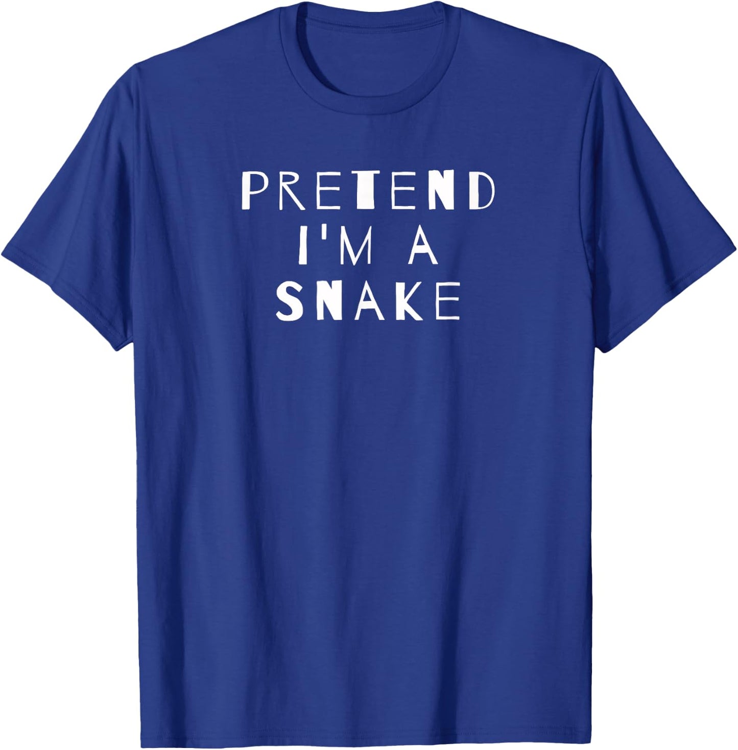 Pretend I'm A Snake Costume Party Sarcastic T-Shirt - T-Shirt | Royal