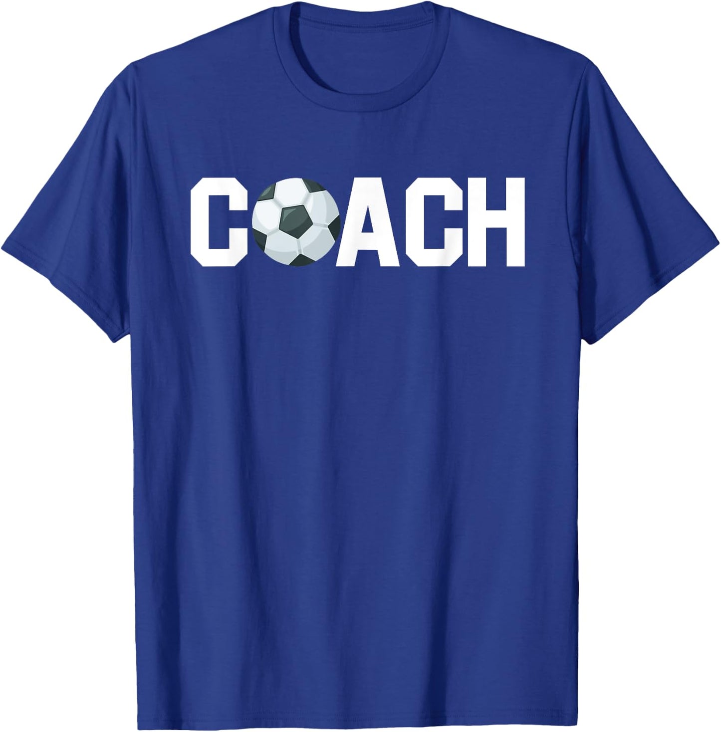 Soccer Coach Funny Football Trainer Baller Field Game Outfit T-Shirt - T-Shirt | Royal