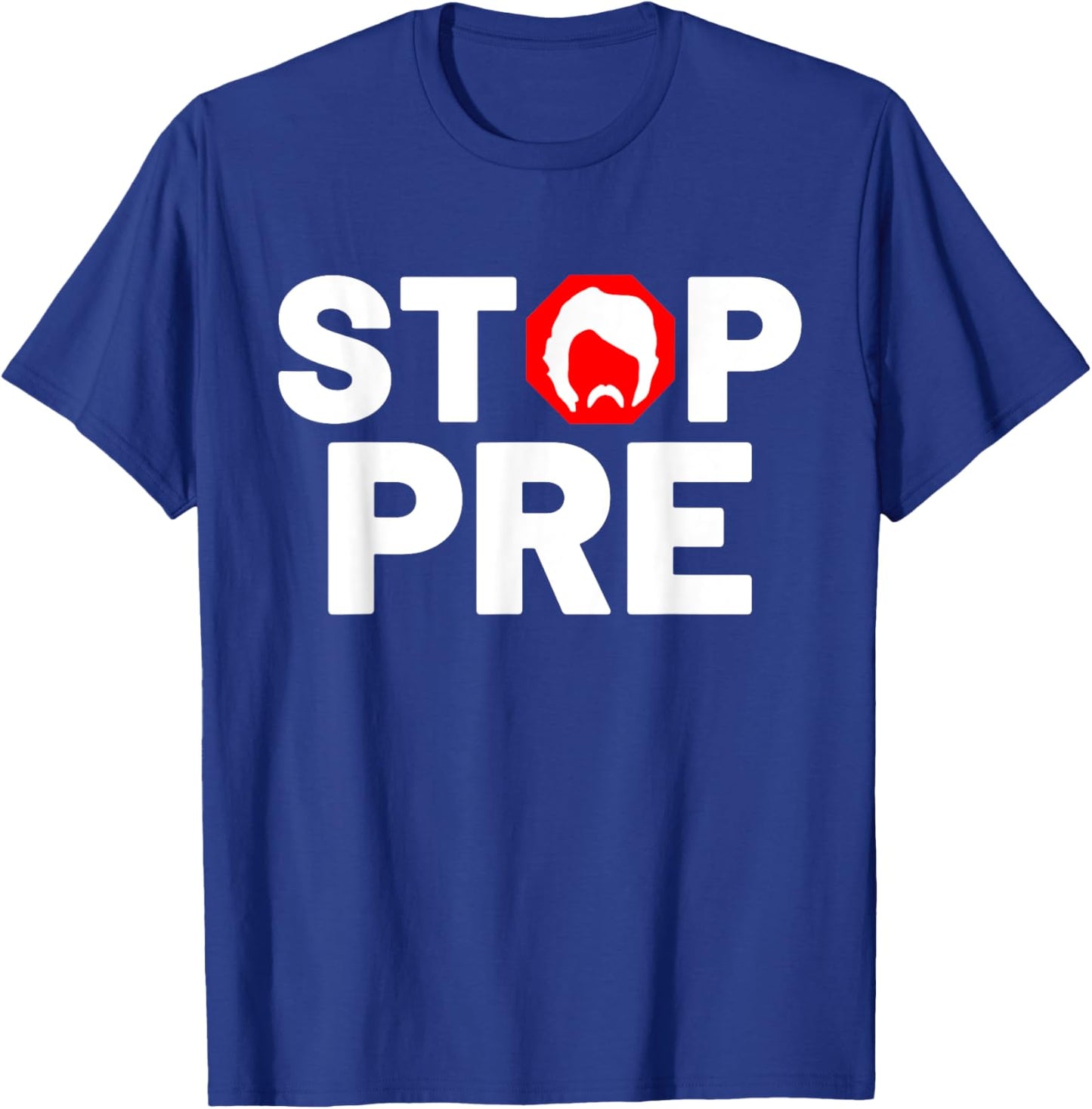 Marathon Running Vintage Stop Pre T-Shirt - T-Shirt | Royal