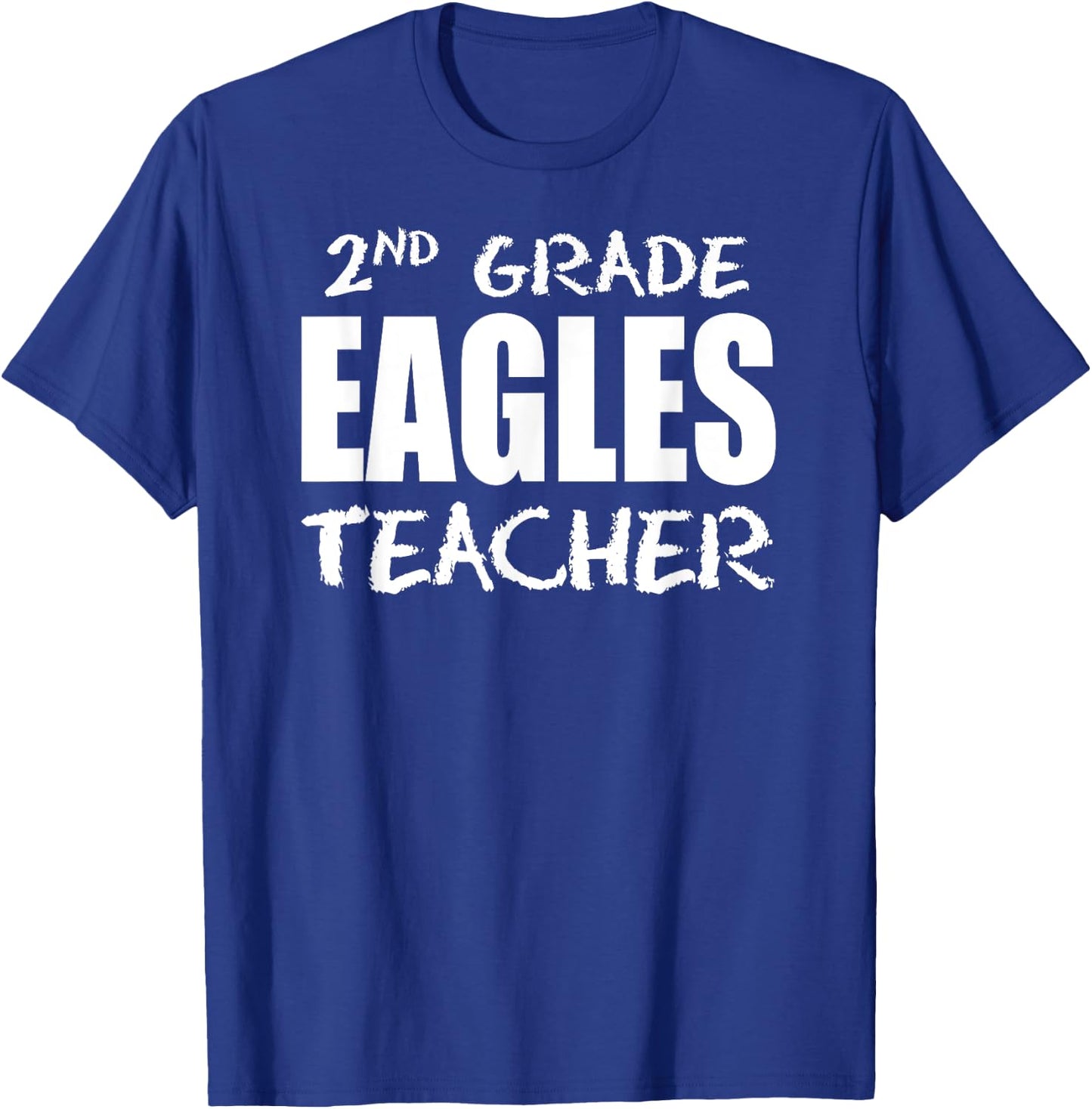Eagles Second 2nd Grade Teacher Back To School Gift T-Shirt - T-Shirt | Royal