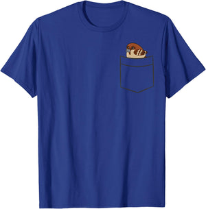 Sparrow In A Pocket Funny House Sparrow Bird T-Shirt - T-Shirt | Royal