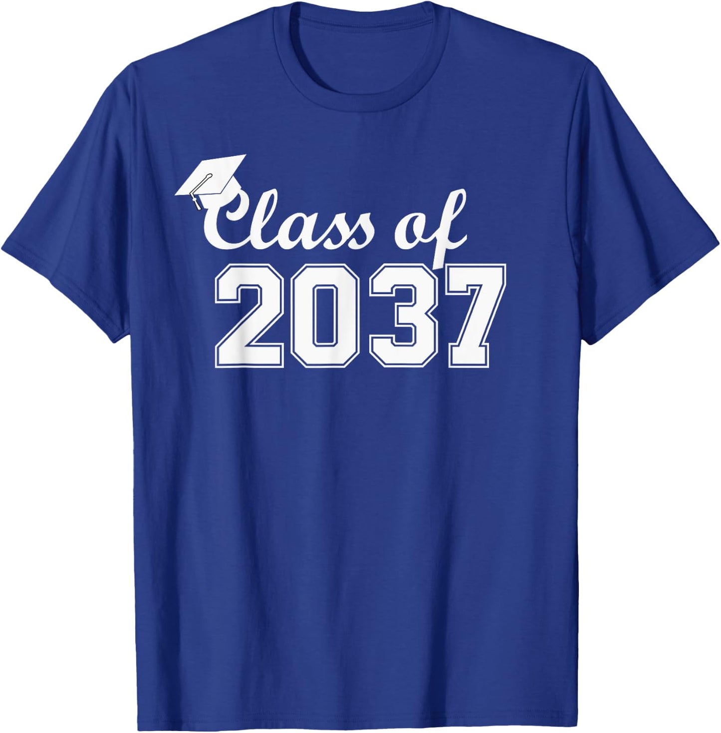 Class of 2037 Grow With Me First Day of School T-Shirt - T-Shirt | Royal
