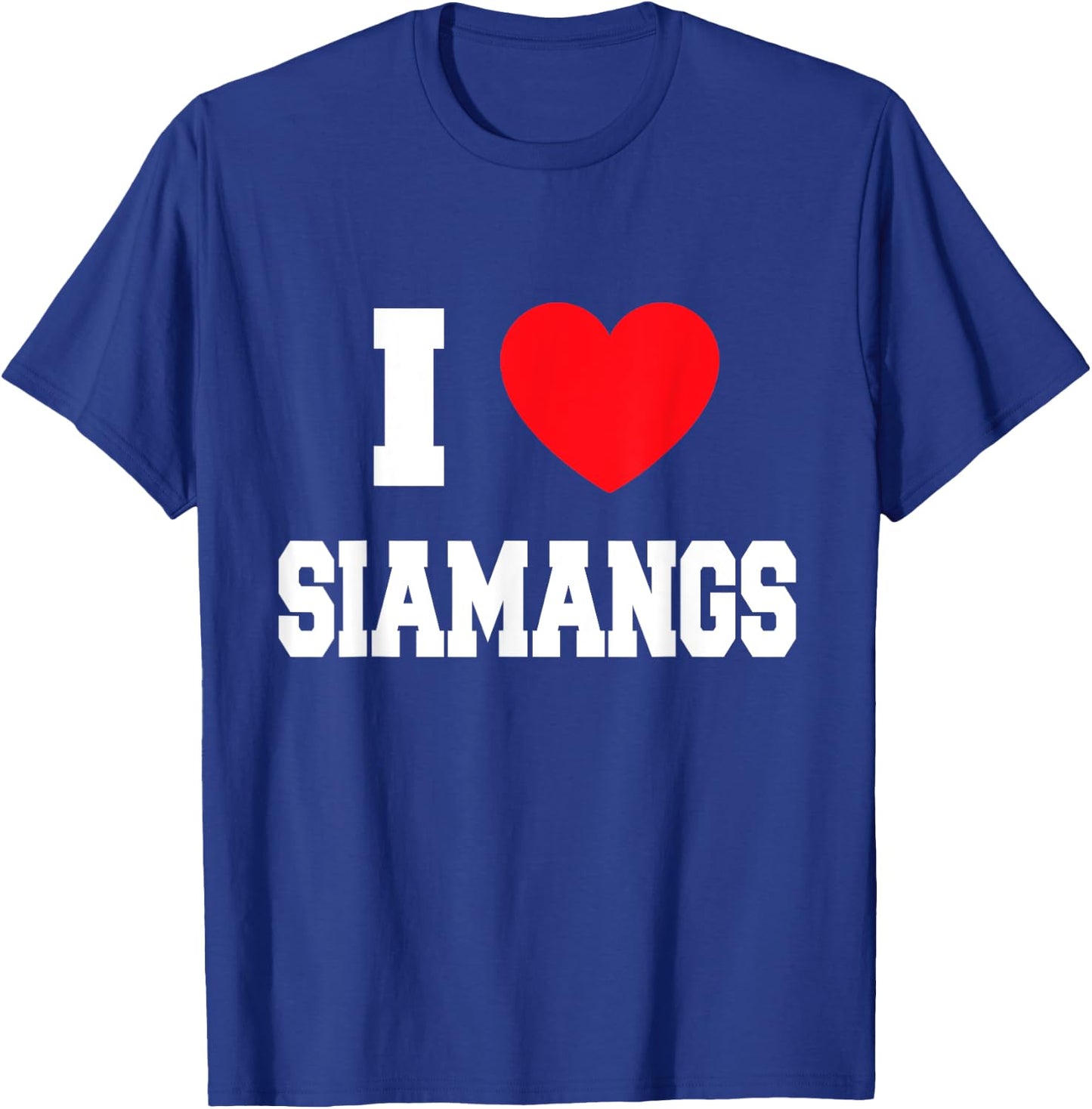 I Love siamangs T-Shirt - T-Shirt | Royal