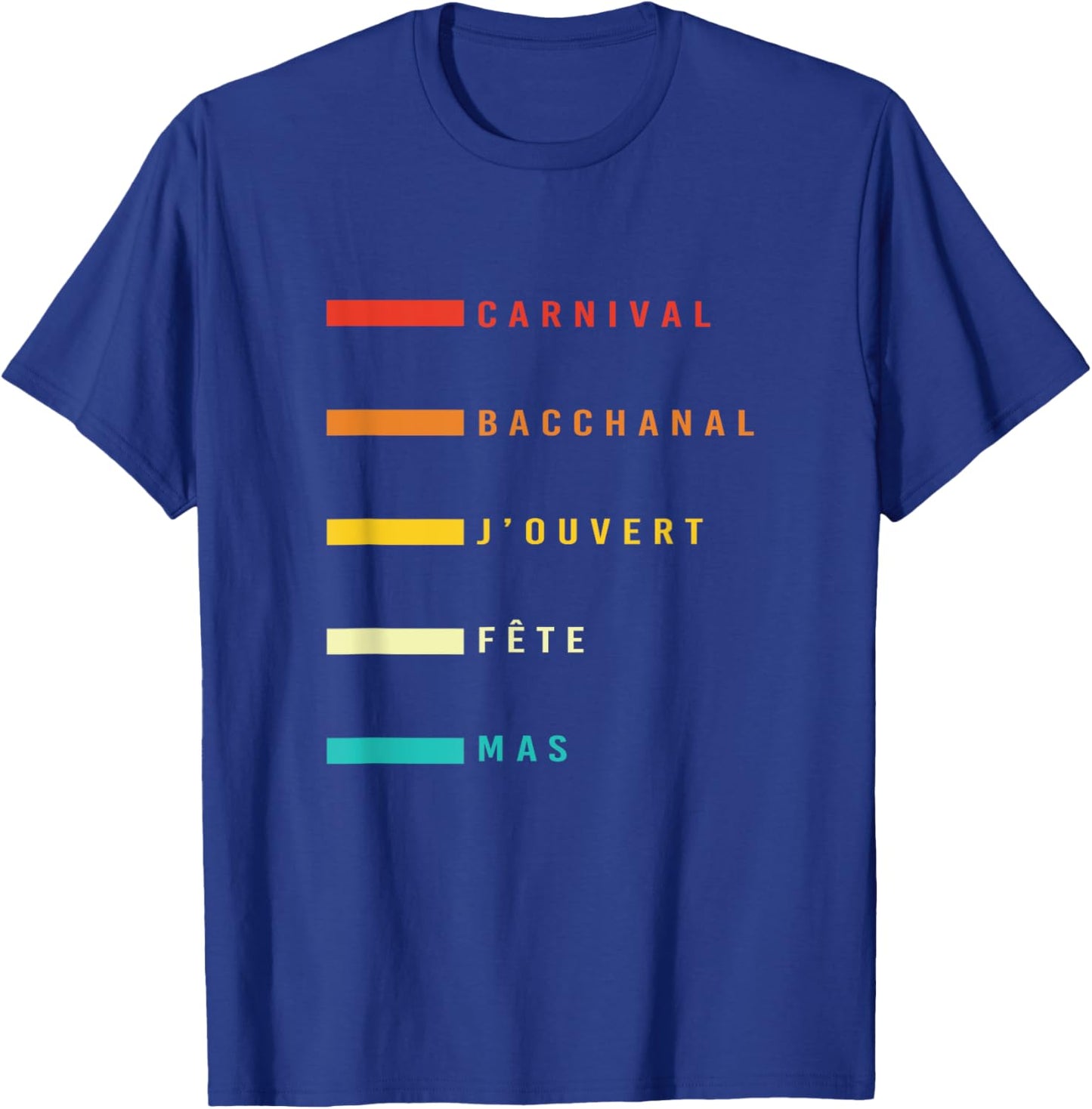Soca Carnival Bacchanal Jouvert Fete Mas Vintage Bacchanal T-Shirt - T-Shirt | Royal