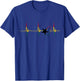 Ghanese Pride Ghana Heartbeat EKG Pulse Heart Ghana Flag T-Shirt - T-Shirt | Royal