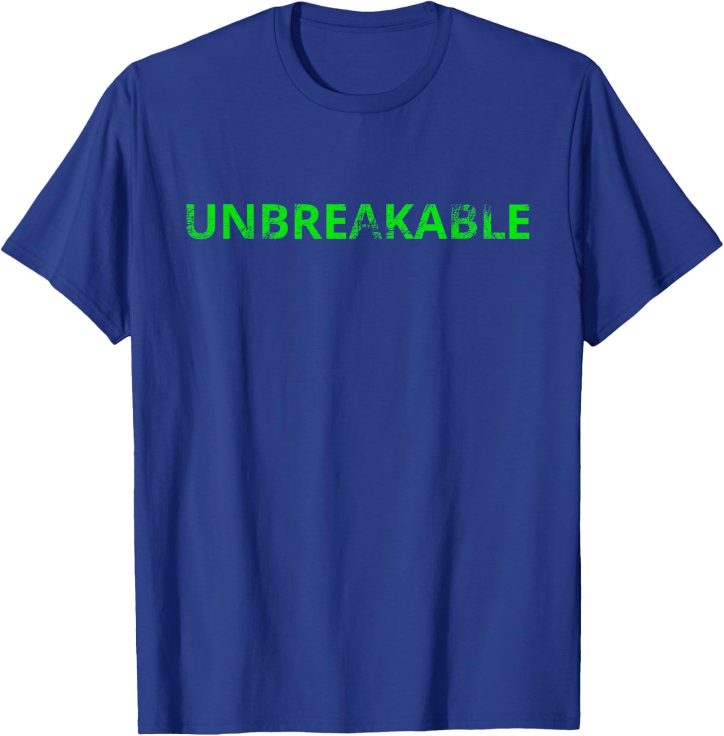 Traumatic Brain Injury Warrior Awareness Unbreakable Green T-Shirt - T-Shirt | Royal