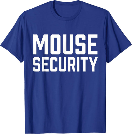 Mouse Security Birthday Family Halloween Costume Mom Dad T-Shirt - T-Shirt | Royal