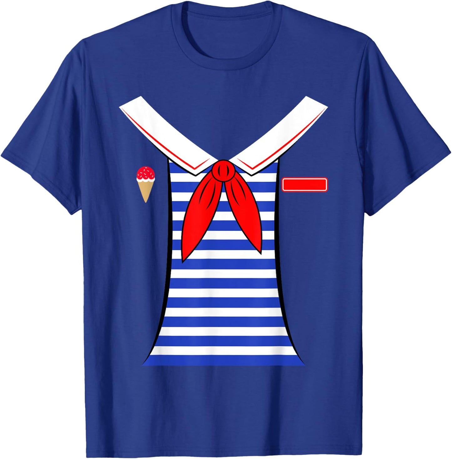 Funny Ice Cream Parlor Scoops Ahoy Costume Men Women Gift T-Shirt - T-Shirt | Royal
