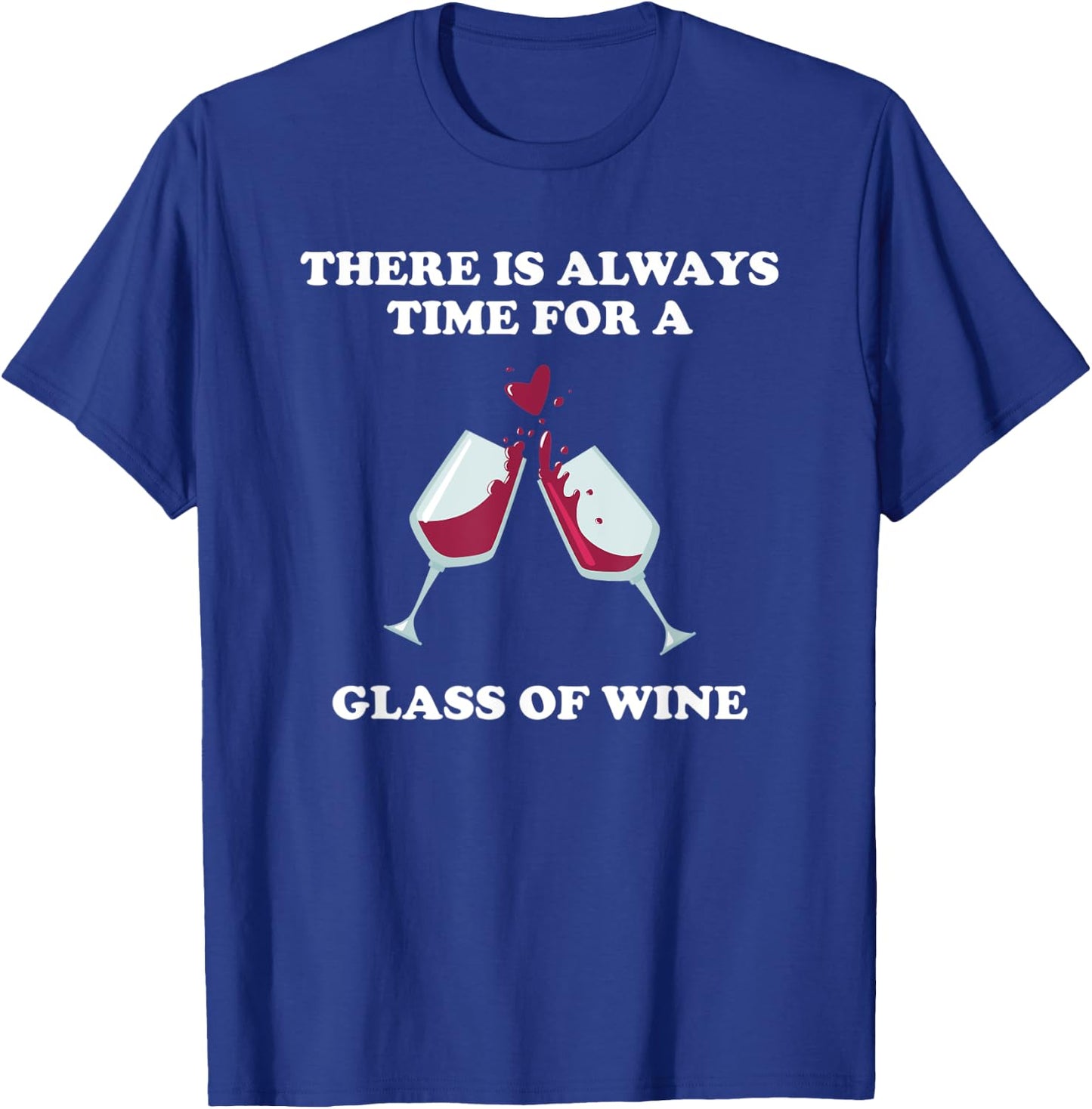 Funny Drinking Buddies Red Wine Lover Glass of Wine Gift T-Shirt - T-Shirt | Royal