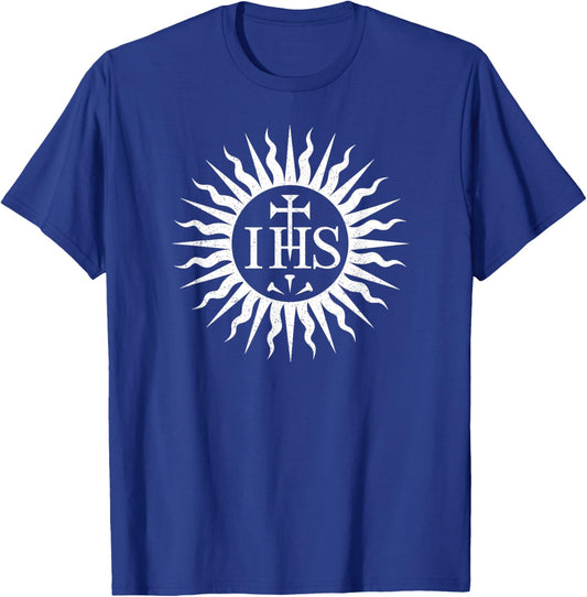 Ihs Symbol Christogram Monogram of Jesus Christ T-Shirt - T-Shirt | Royal