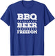 Bbq Beer Freedom T-Shirt - T-Shirt | Royal