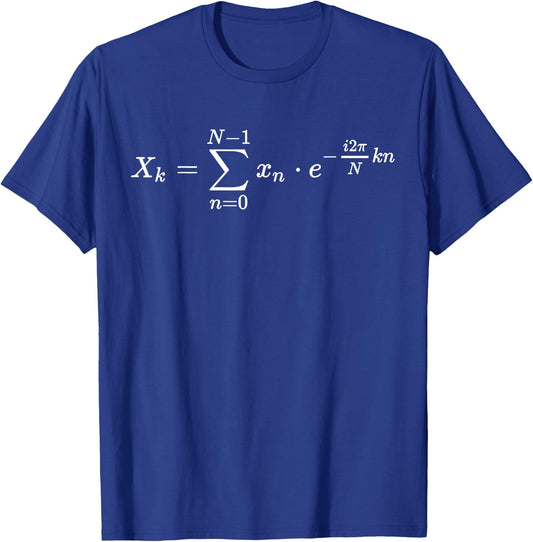 discrete Fourier transform math equation T-Shirt - T-Shirt | Royal