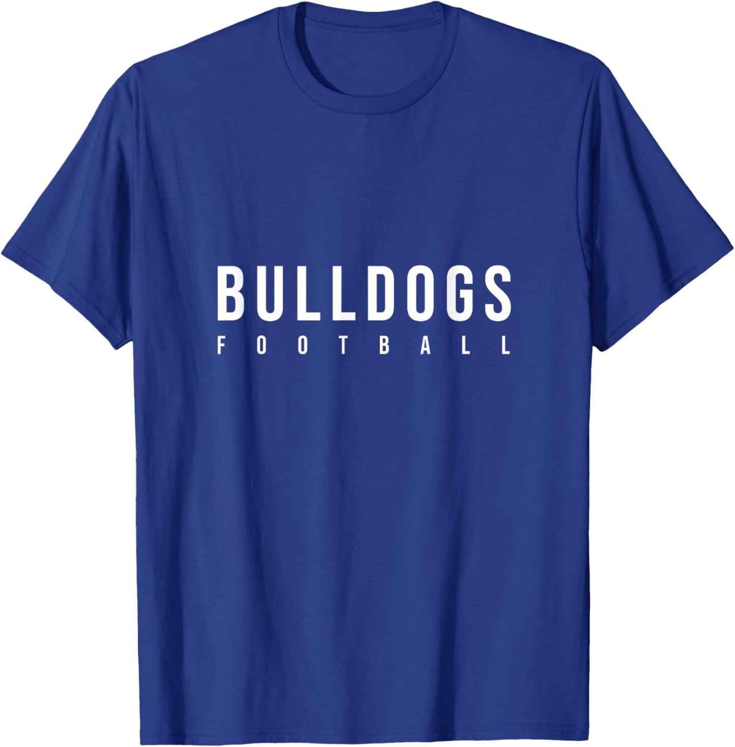 Bulldog-Inspired Football Design T-Shirt - T-Shirt | Royal