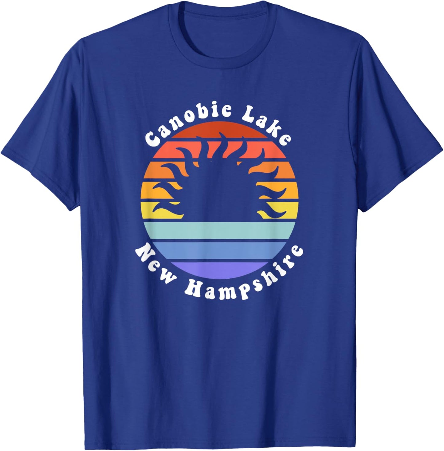 Canobie Lake New Hampshire Sunrise Family Vacation Souvenir T-Shirt - T-Shirt | Royal