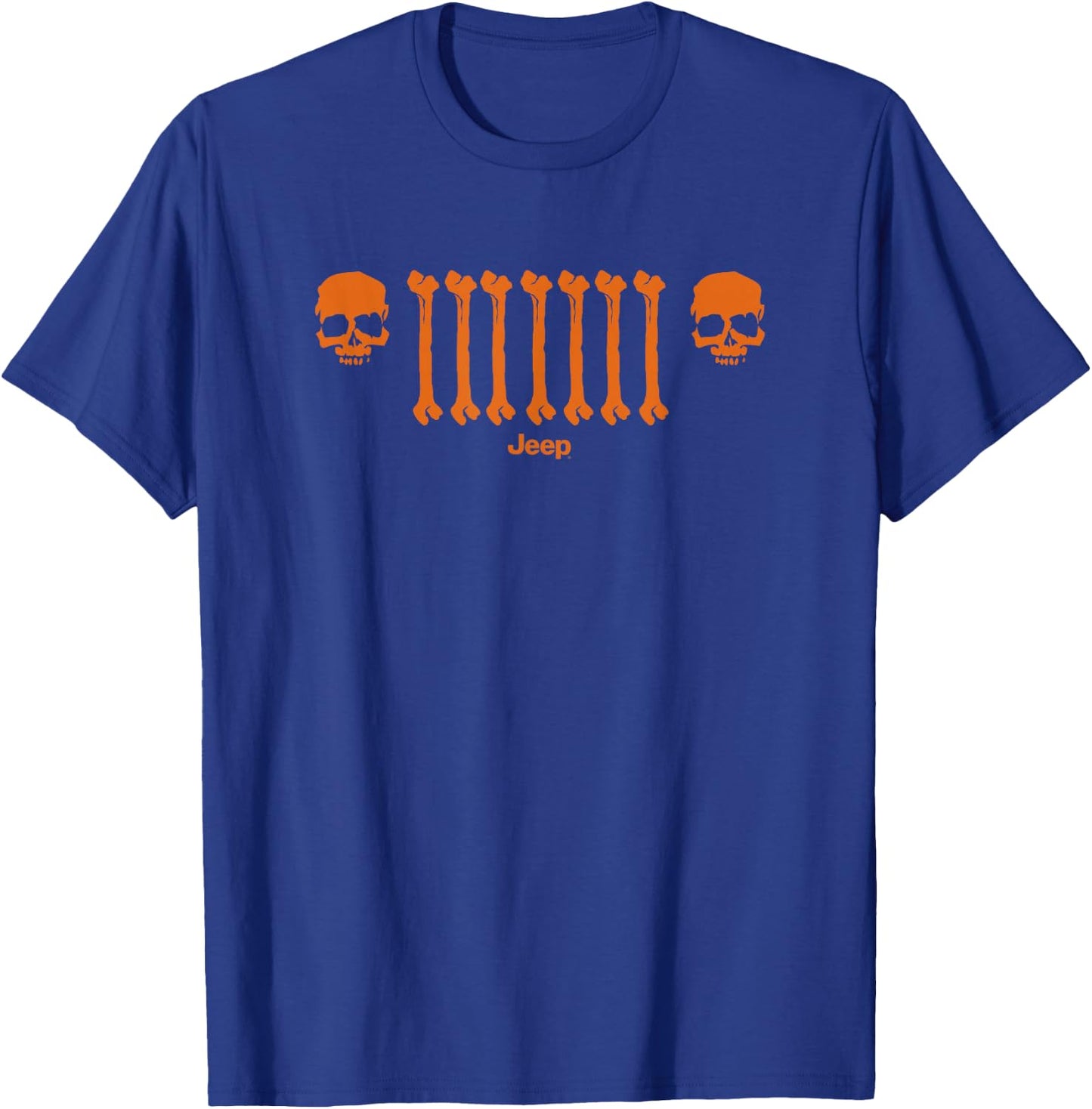 Jeep Bone Grille Orange T-Shirt - T-Shirt | Royal