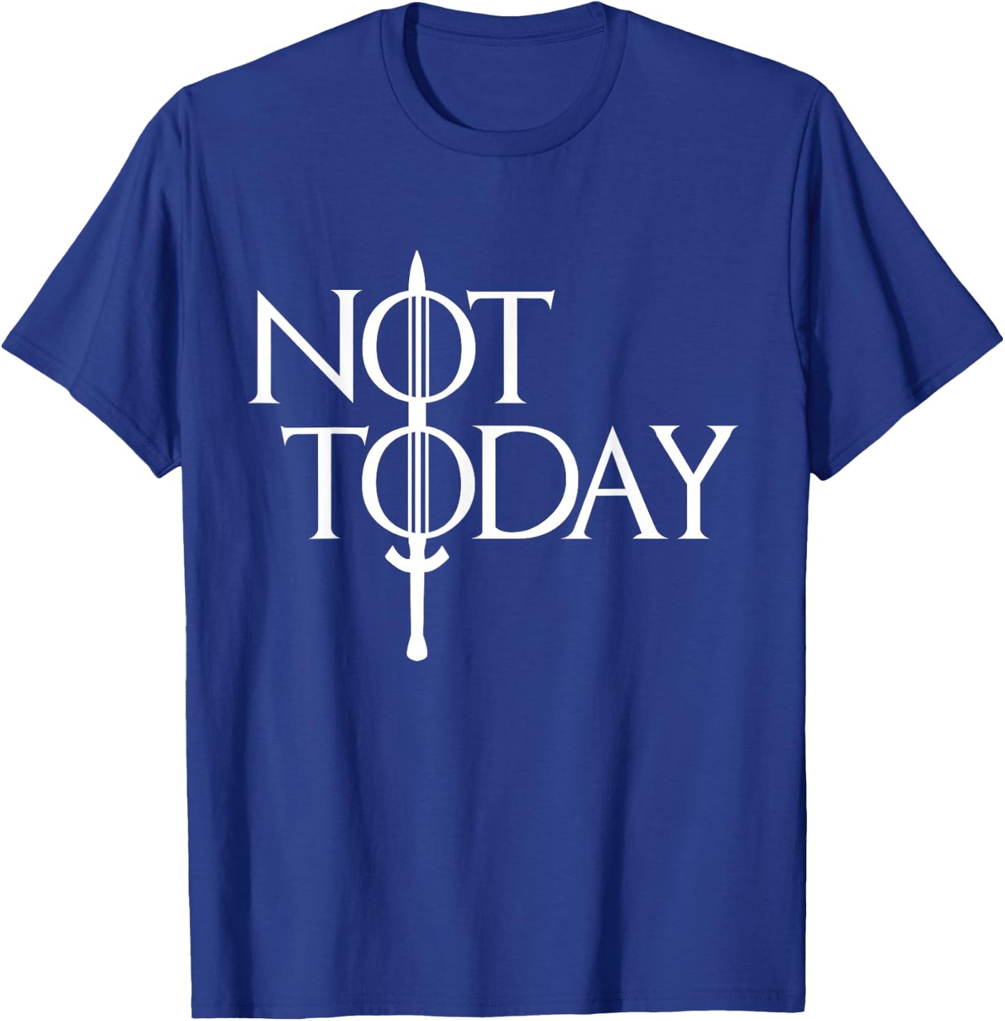 Men Women Not Today Vintage Cosplay Small T-Shirt - T-Shirt | Royal