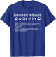 Funny Border Collie Dog Agility Training Men Women Kids T-Shirt - T-Shirt | Royal