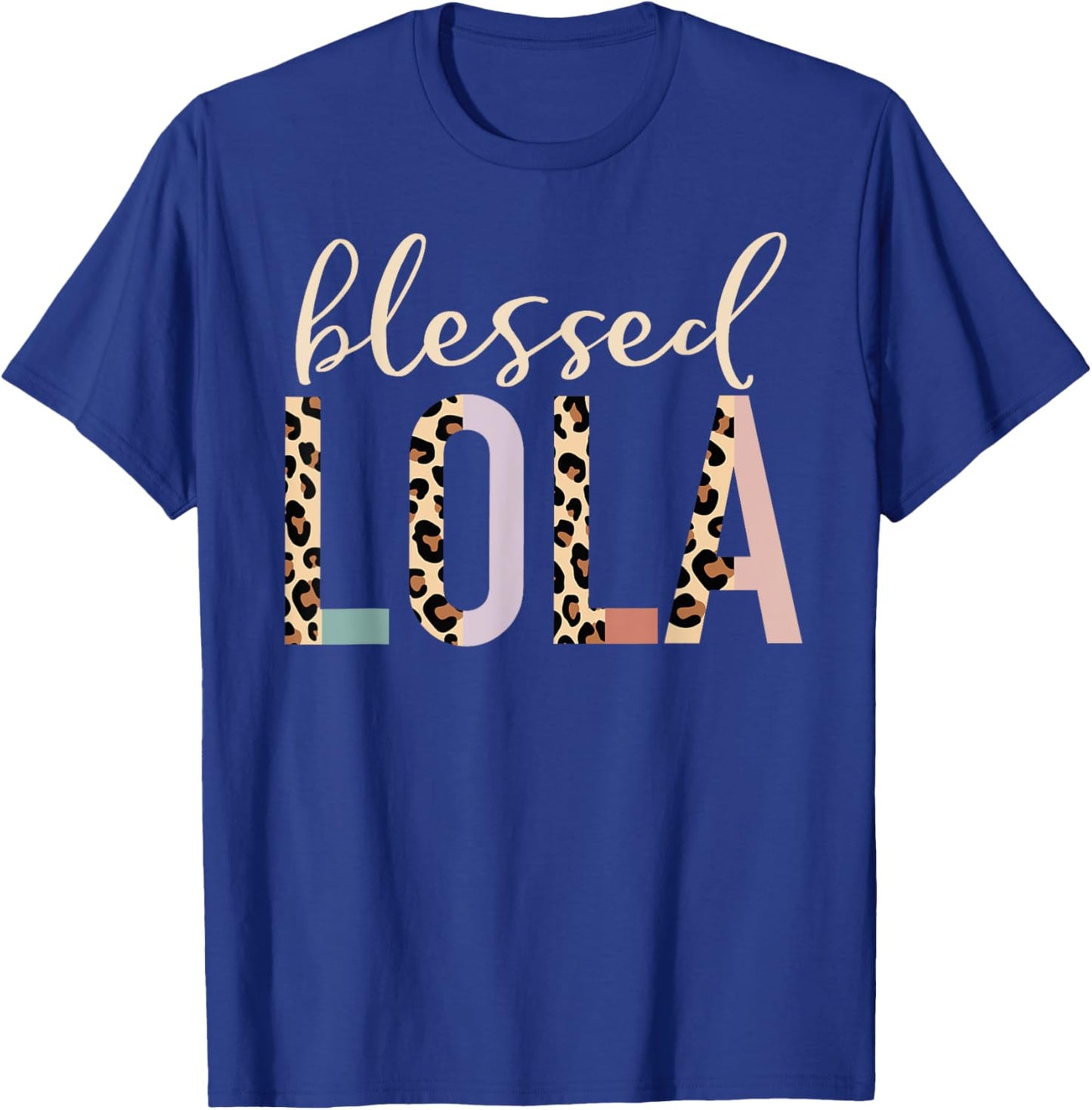 Blessed Lola Cute Leopard Print T-Shirt - T-Shirt | Royal