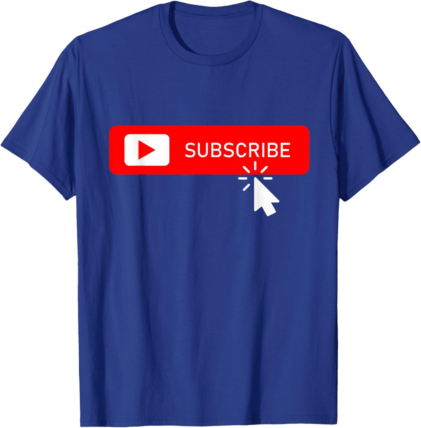 Subscribe on Social Media Content Creator Vlogger Streamer T-Shirt - T-Shirt | Royal