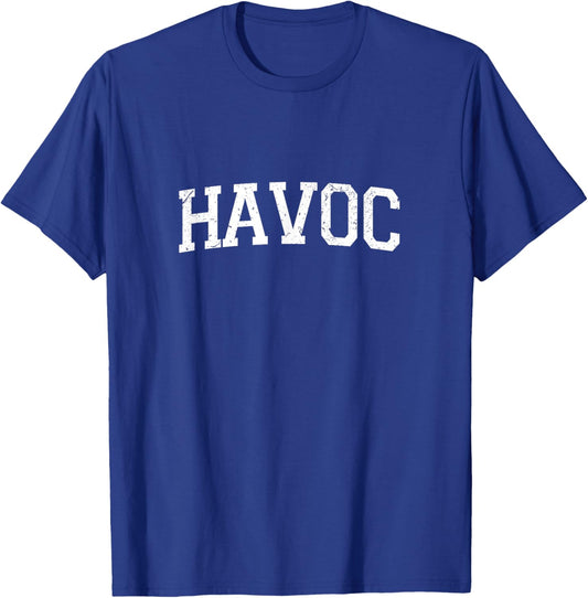 Vintage Personalised Name Classic Havoc T-Shirt - T-Shirt | Royal