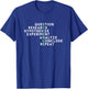 Acrostic Scientific Method Research Experiment Science T-Shirt - T-Shirt | Royal