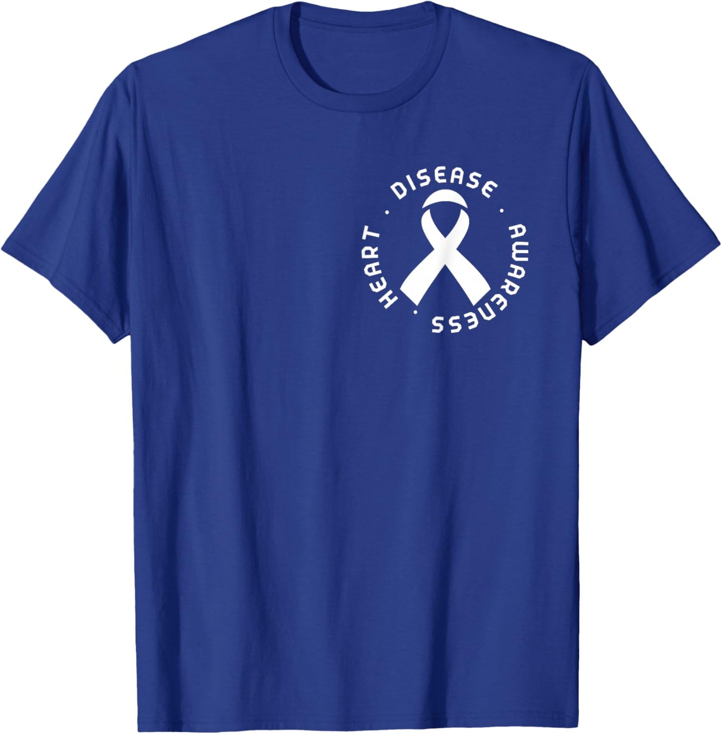 Go Red in February Heart Disease Awareness Health Red Heart T-Shirt - T-Shirt | Royal