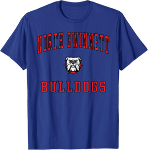 North Gwinnett High School Bulldogs T-Shirt - T-Shirt | Royal