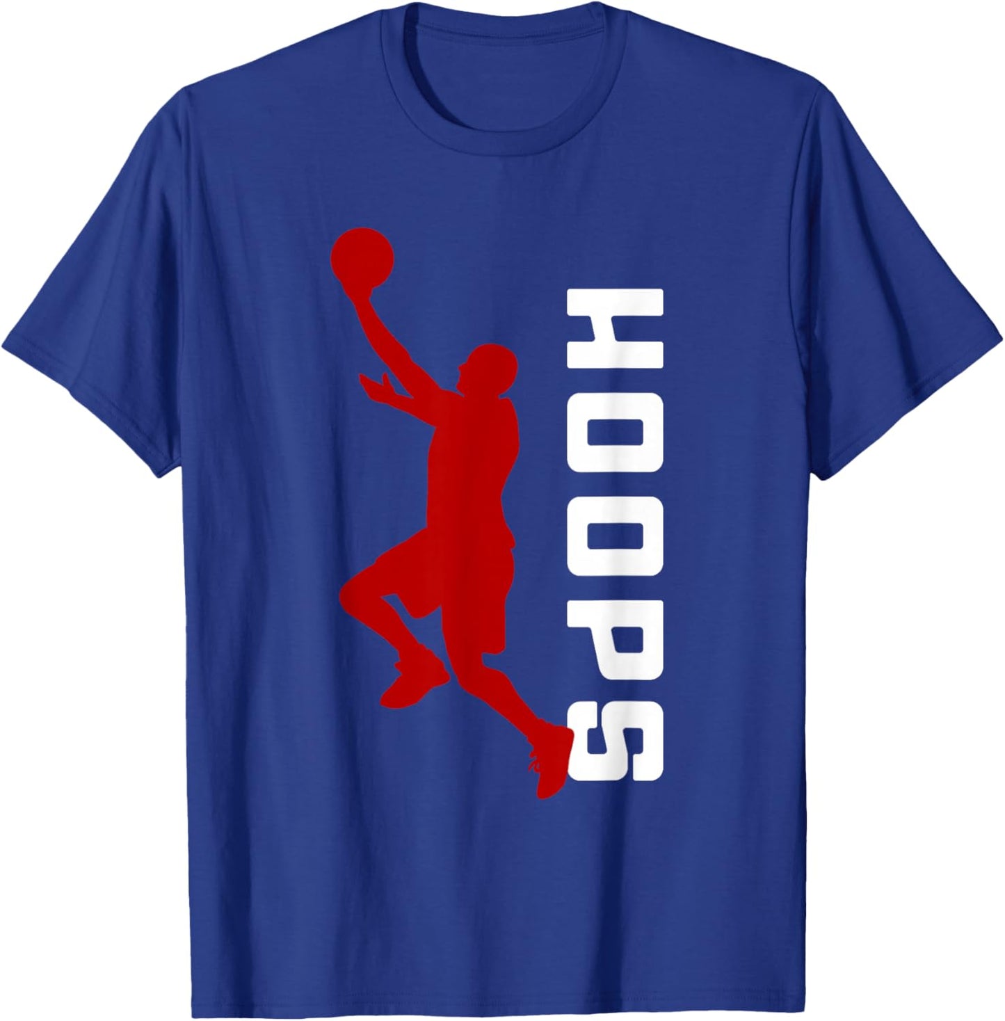 Hoops Basketball Graphic - Basketball T-Shirt - T-Shirt | Royal